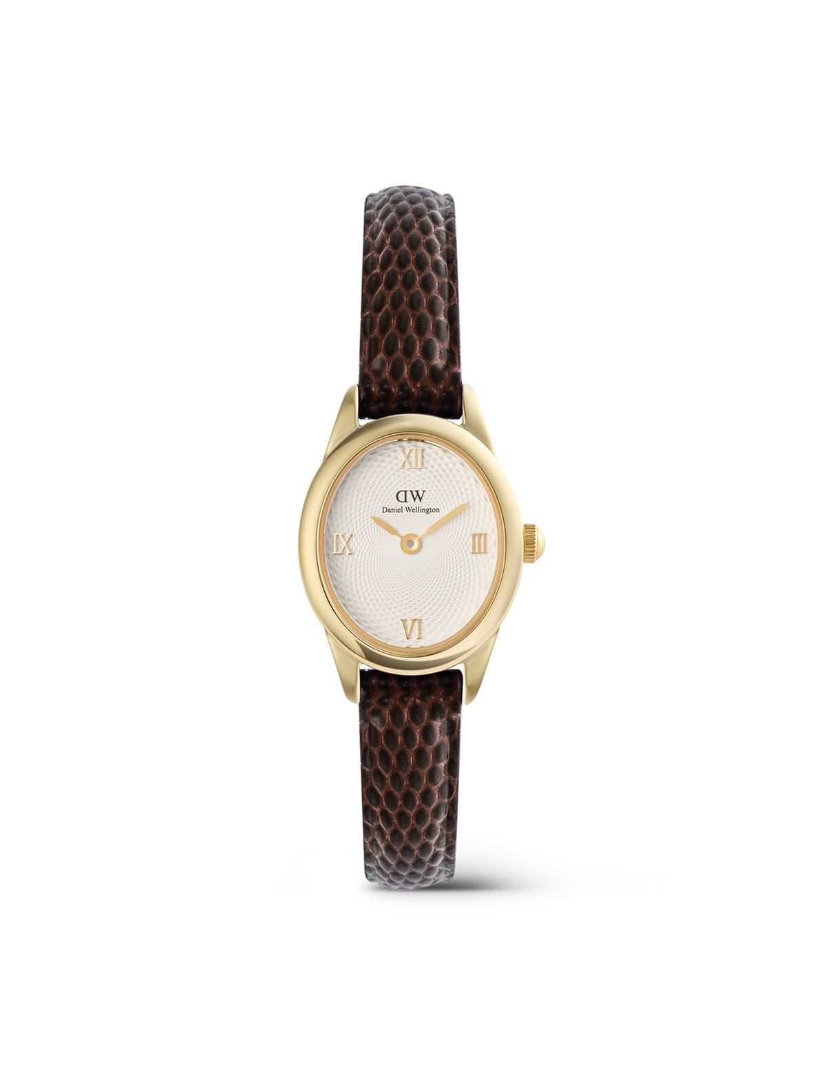 Ophelia Mini Brown Leather & Gold Watch - Gold - image 1
