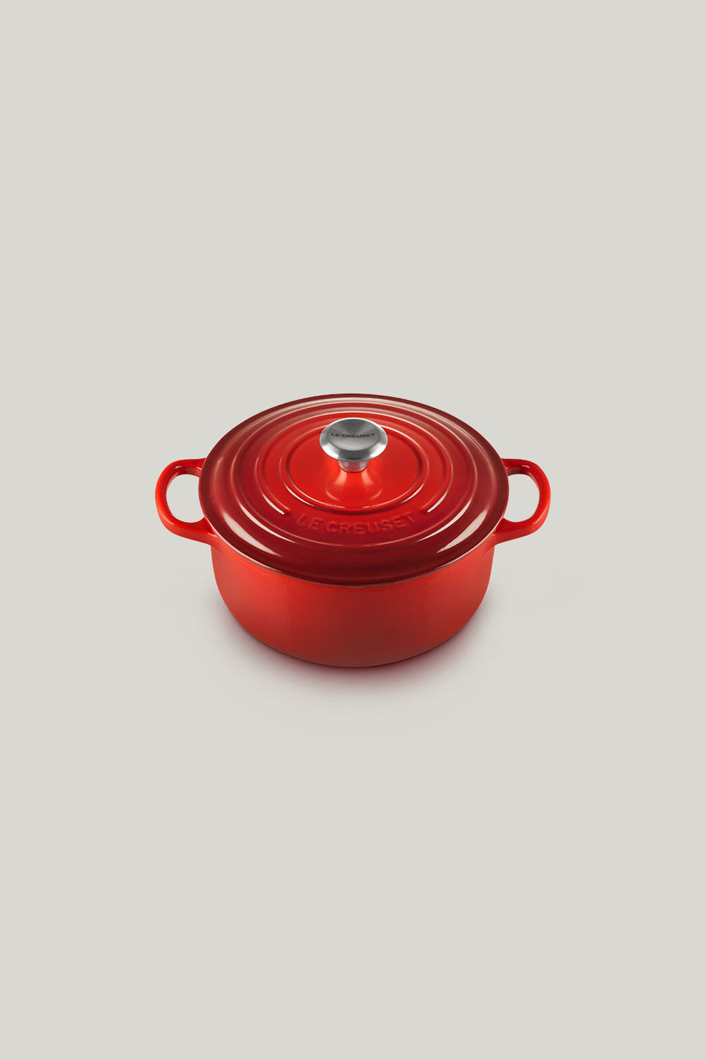 Signature Cast Iron Round Casserole 20cm - Cerise - image 1