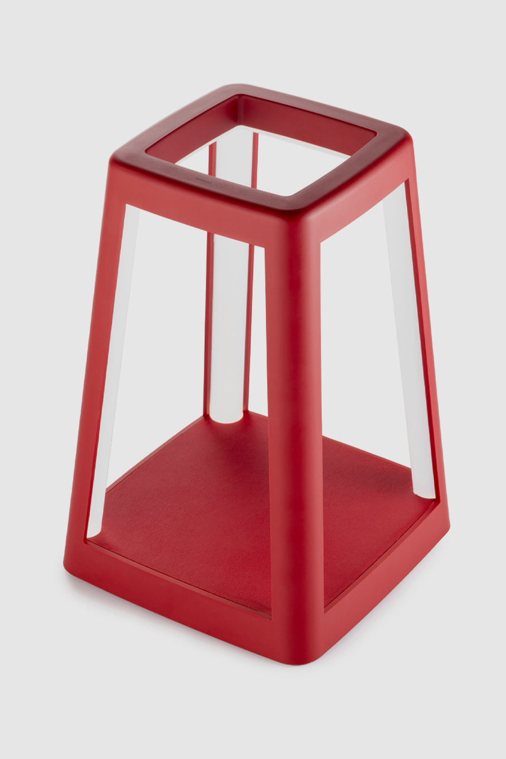 Lantern Portable Lamp With Built-in Wireless Charger - Red - Red - image 1