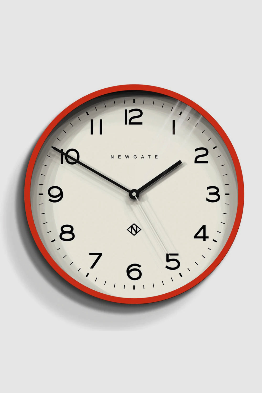 Newgate Number Three Echo Wall Clock Silicone Orange - Orange - image 1