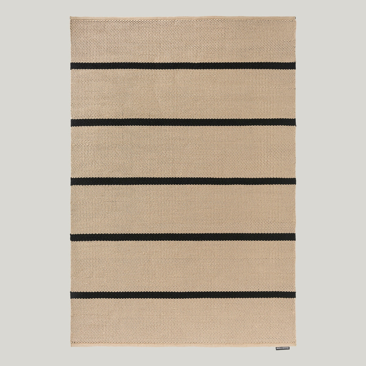 Deck Charcoal Black Outdoor Rug 350x250cm - Stone - image 1