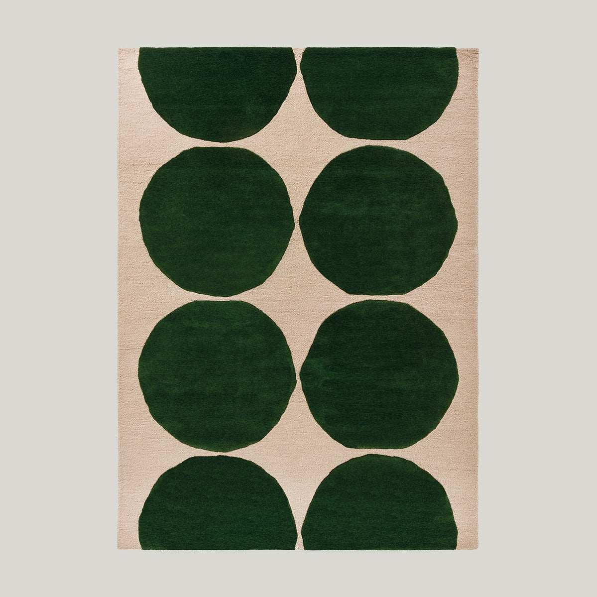 Isot Kivet Green Rug 200x140cm - Off White - image 1