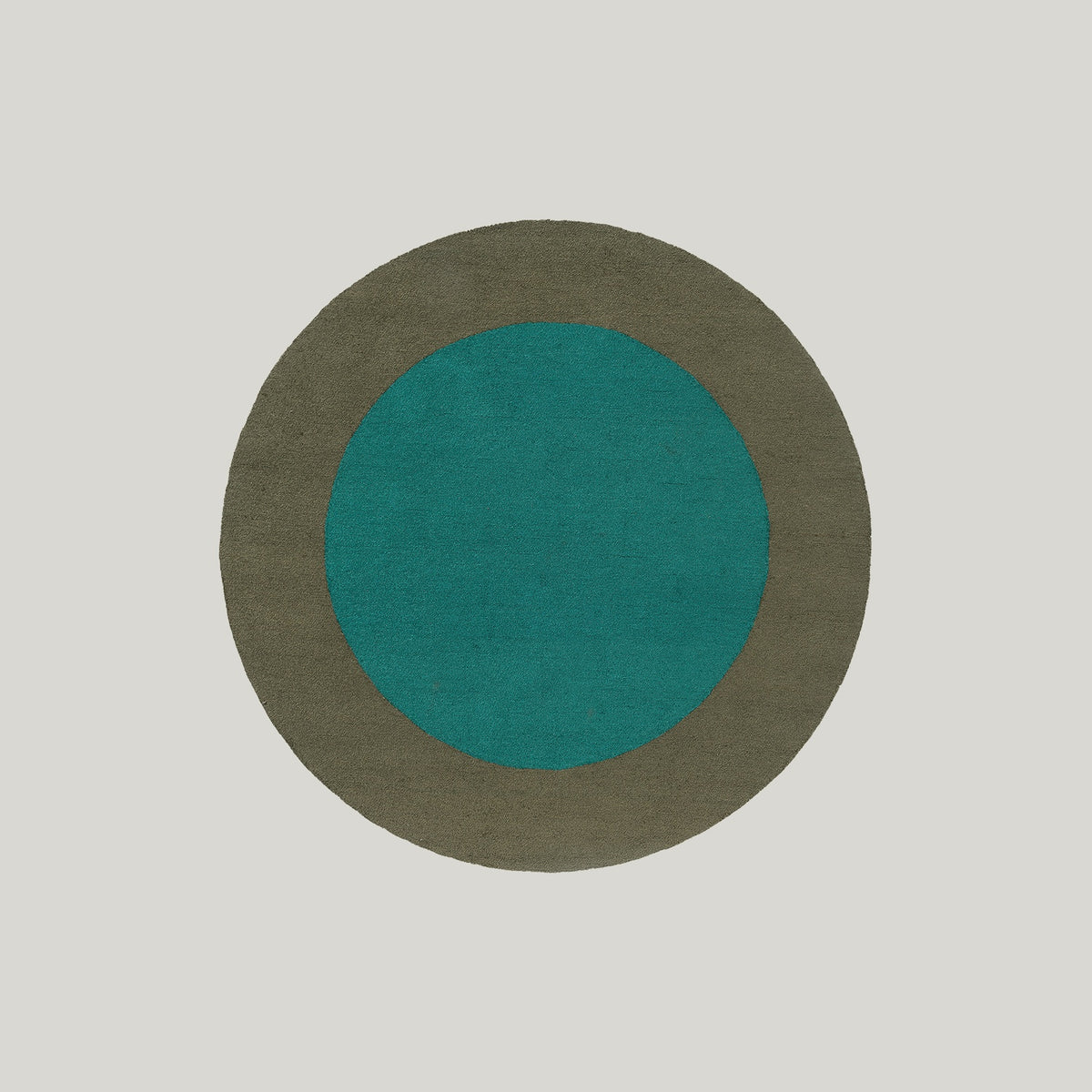 Habitat Festival Round Aqua Outdoor Rug 150x150cm - Dark Green - image 1