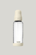 Glass Baby Bottle 240ml Latex - Ivory - Ivory - image 1