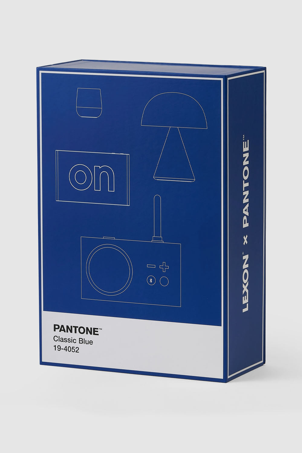 Gift Set Pantone - Includes Mino+ Mini Speaker, Flip Classic Clock, Mina M Lamp, Thykho 3  Speaker - Classic Blue - Blue - image 1