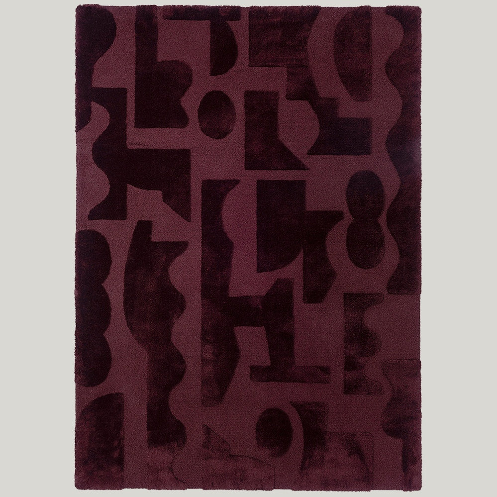 Twinset Mural Burgundy Rug 280x200cm - Burgundy - image 1