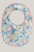 Scalloped Baby Bib - Blue - image 1