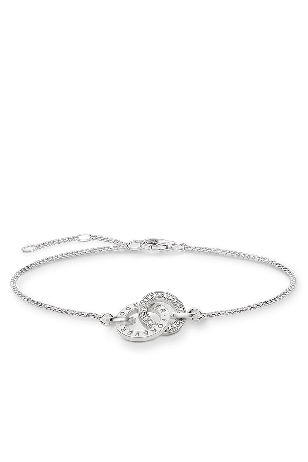 Interlocking Bracelet In Silver - Silver - image 1