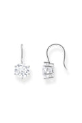 Solitaire Earrings In Silver - Silver - image 1