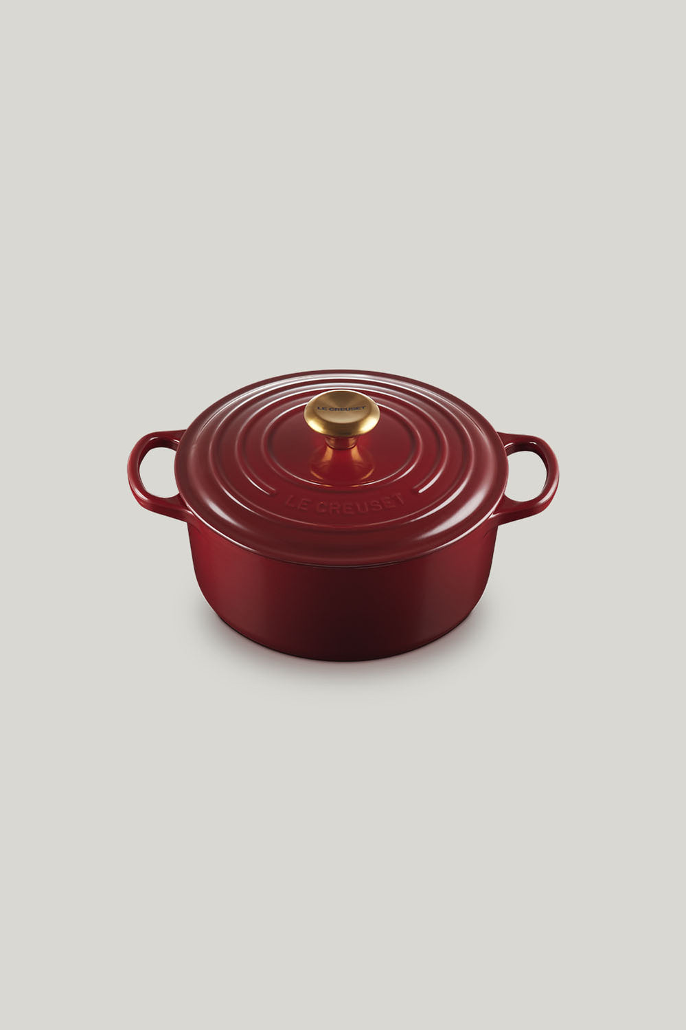 Signature Cast Iron Round Casserole 24cm - Garnet - image 1