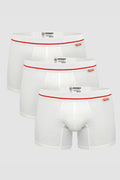 3-pack Bamboo Trunks - Knights - White - image 1